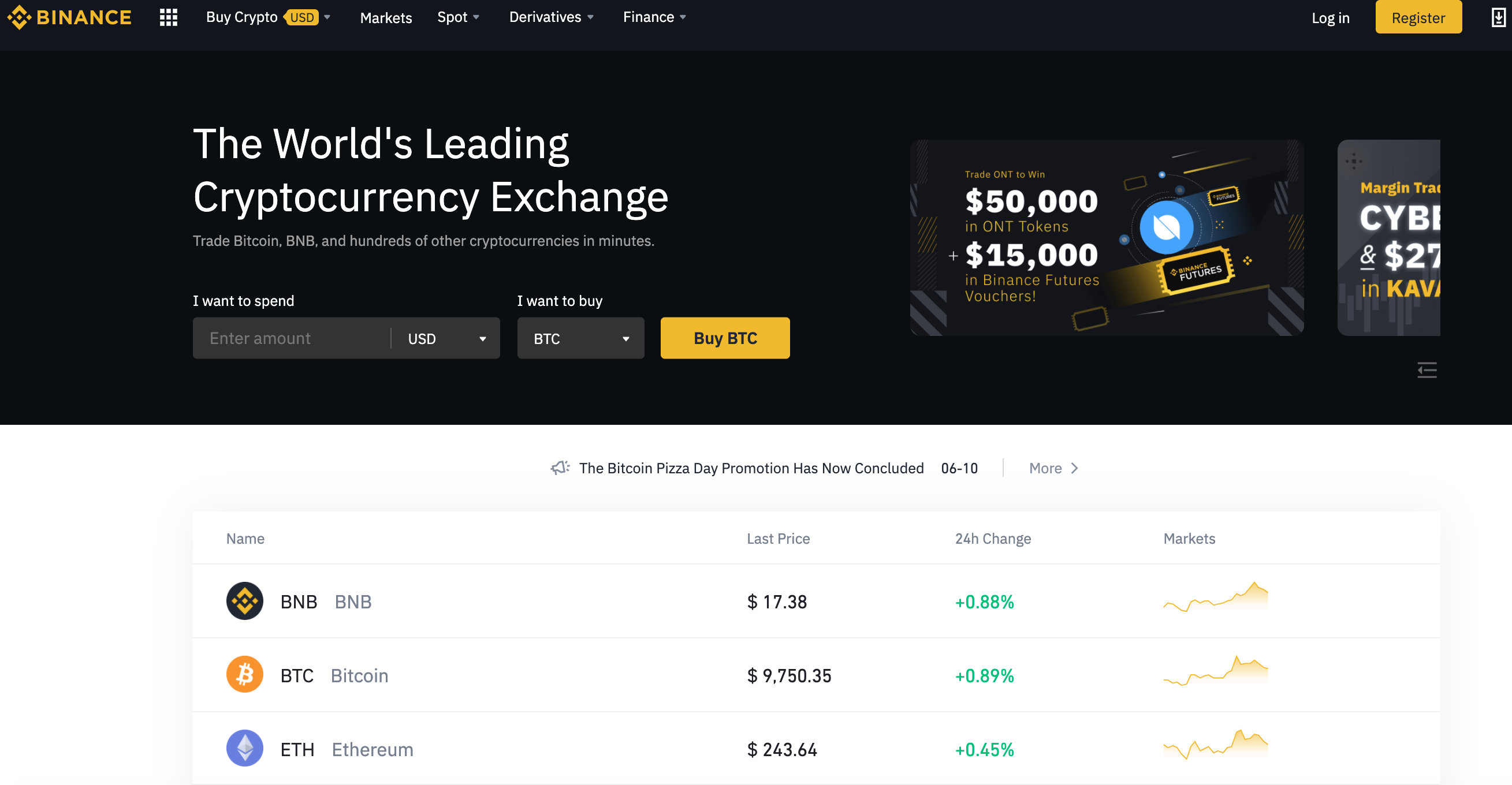 Cryptocurrency exchange